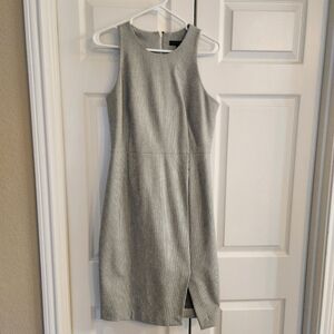 NWT Banana Republic Gray Striped Sleeveless Dress
